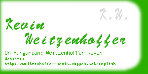 kevin weitzenhoffer business card